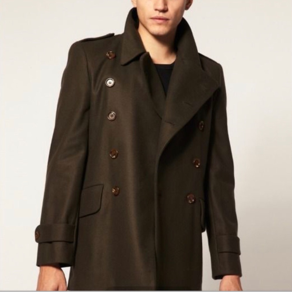 French Connection Wool military coat